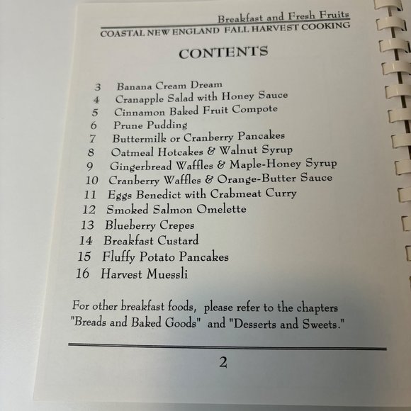 Lot 2 Coastal New England Spiral Hardcover Favorite New England Recipes Cookbook - Picture 11 of 15